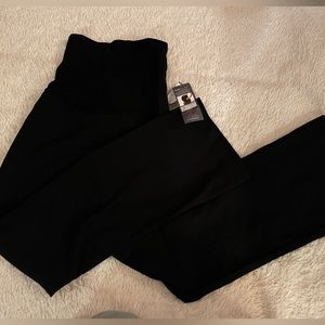 Black maternity dress pants